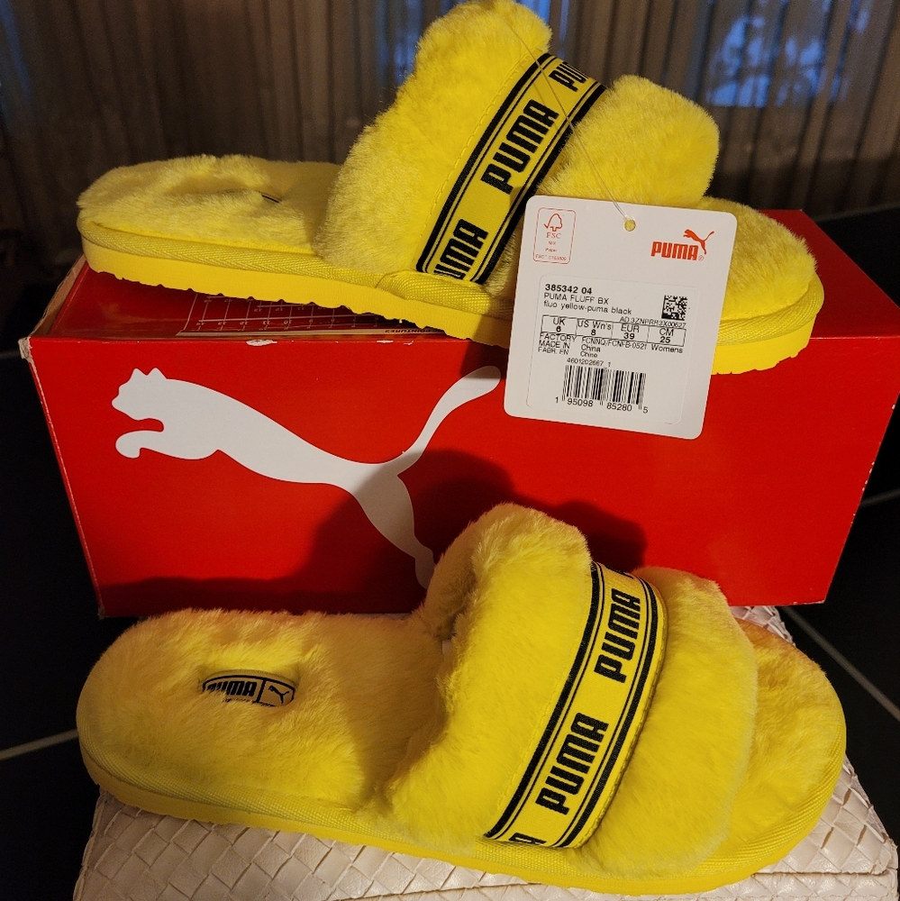 Puma furry slides